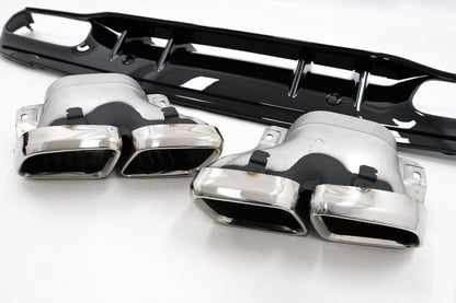 Paraurti posteriore Diffusore adatto per Mercedes Classe C W205 S205 (2014-2020)