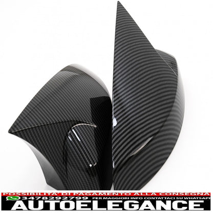 calotte specchietti adatte per audi a3 8v rs3 cabriolet limousine sportback (2012-2019) bat look carbonio AUTOELEGANCERICAMBI