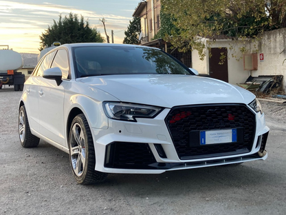 PARAURTI ANTERIORE ADATTO PER AUDI A3 8V 2017-2020 HATCHBACK LOOK RS3