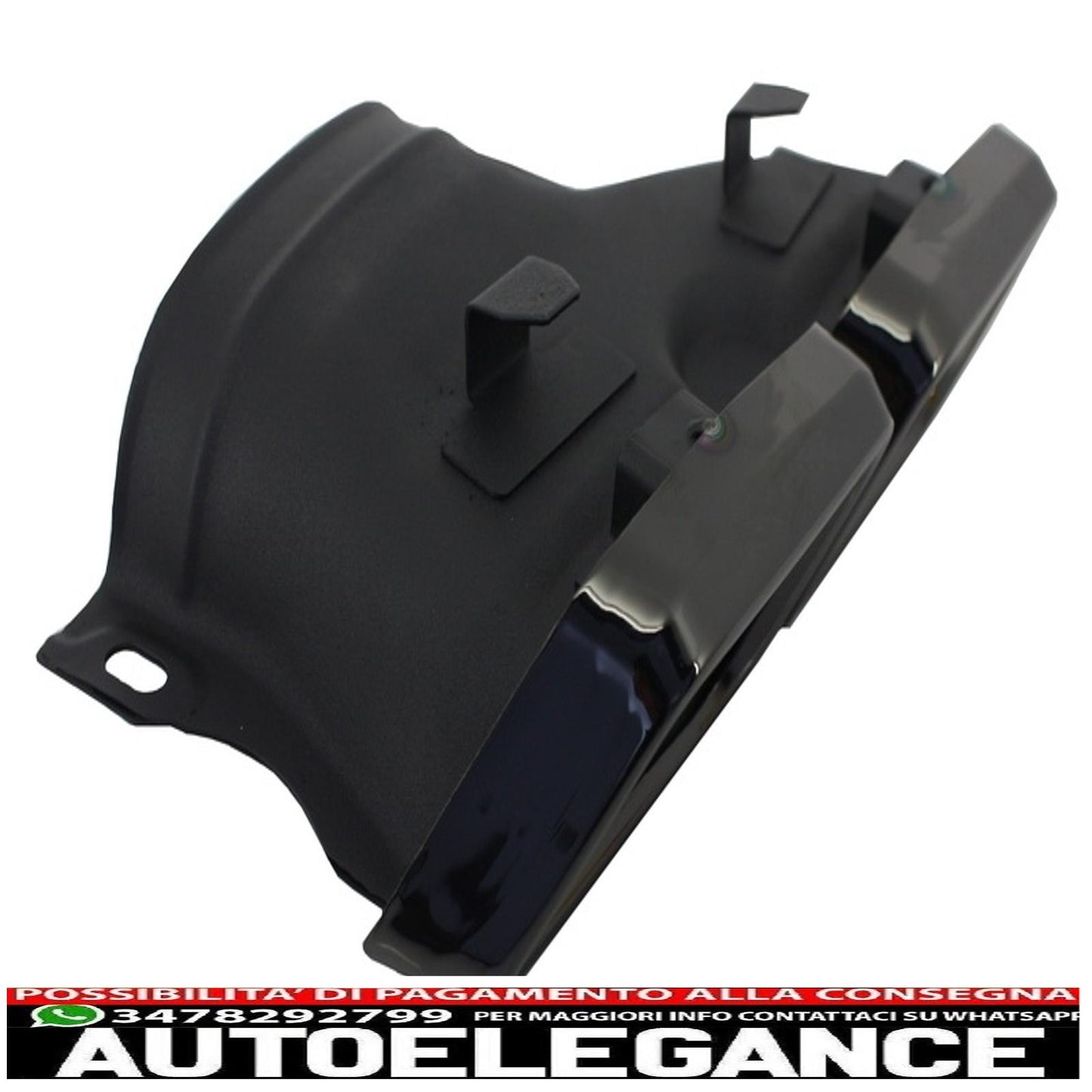 diffusore paraurti posteriore adatto per mercedes classe c w205 s205 (2014-2020) design c63 con terminali di scarico neri solo per pacchetto sportivo
