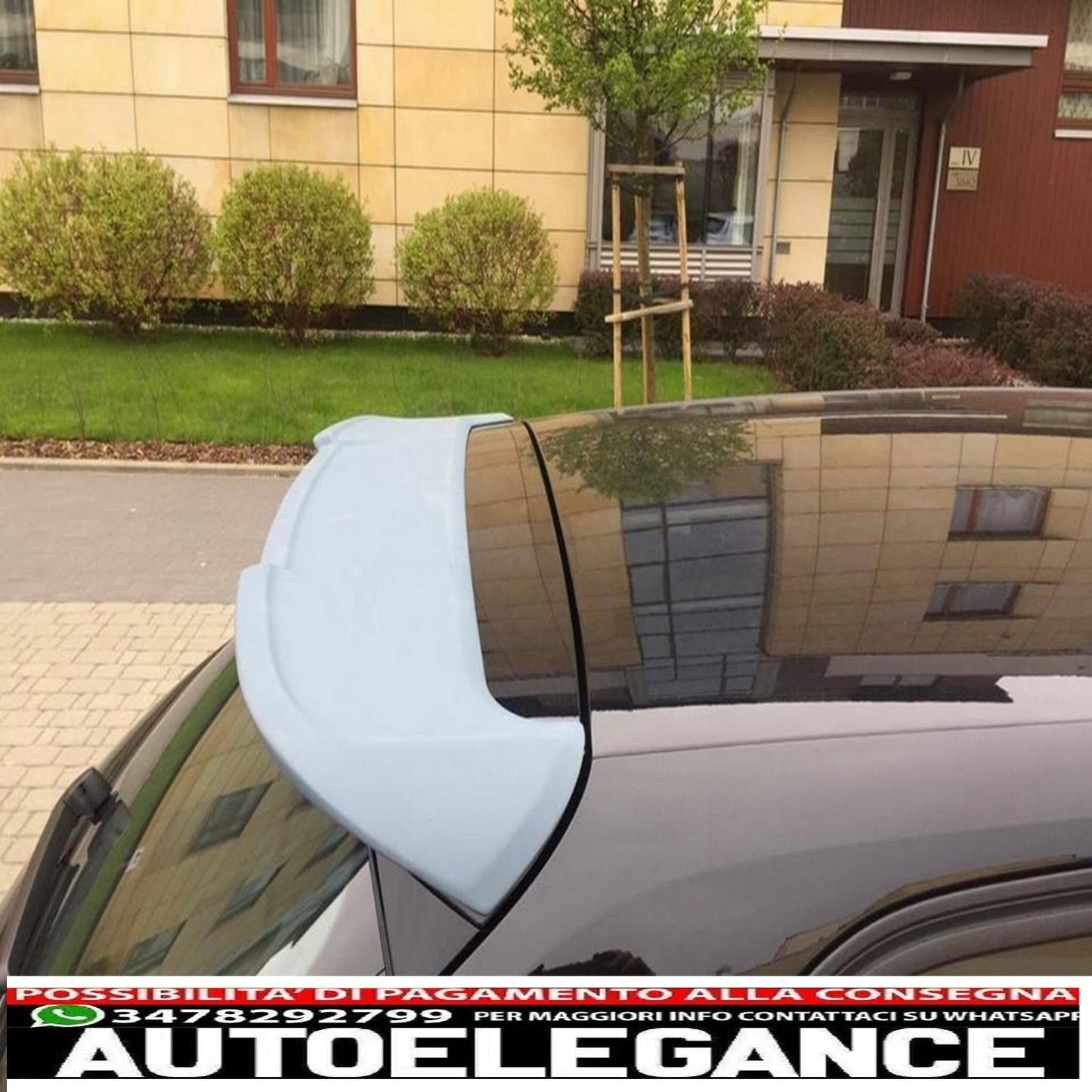additional roof spoiler suitable for audi a3 8v sportback 5d (2012-) rs3 look