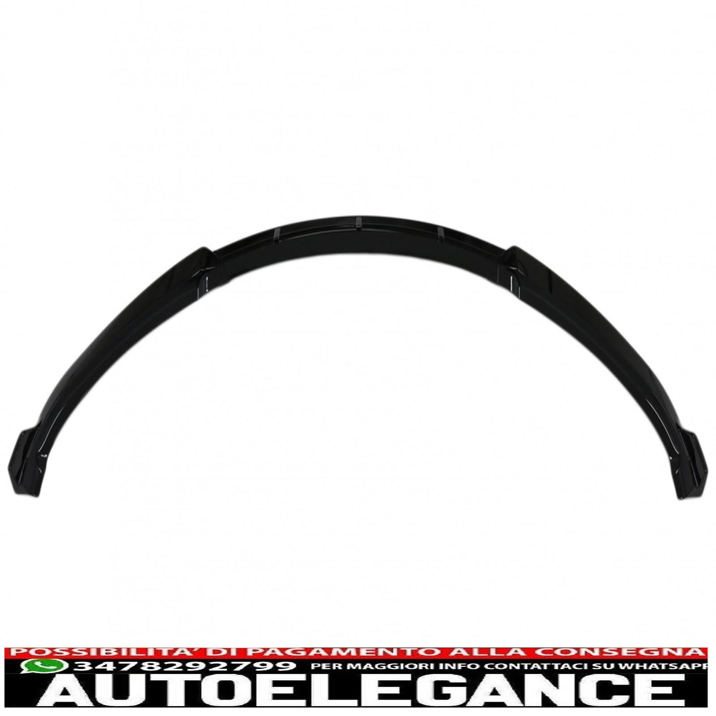 Front Bumper Spoiler Add-on Fit For Tesla Model S (2012-2015) 5 Door Liftback Sedan Piano Black