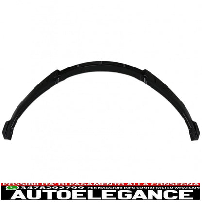 Front Bumper Spoiler Add-on Fit For Tesla Model S (2012-2015) 5 Door Liftback Sedan Piano Black