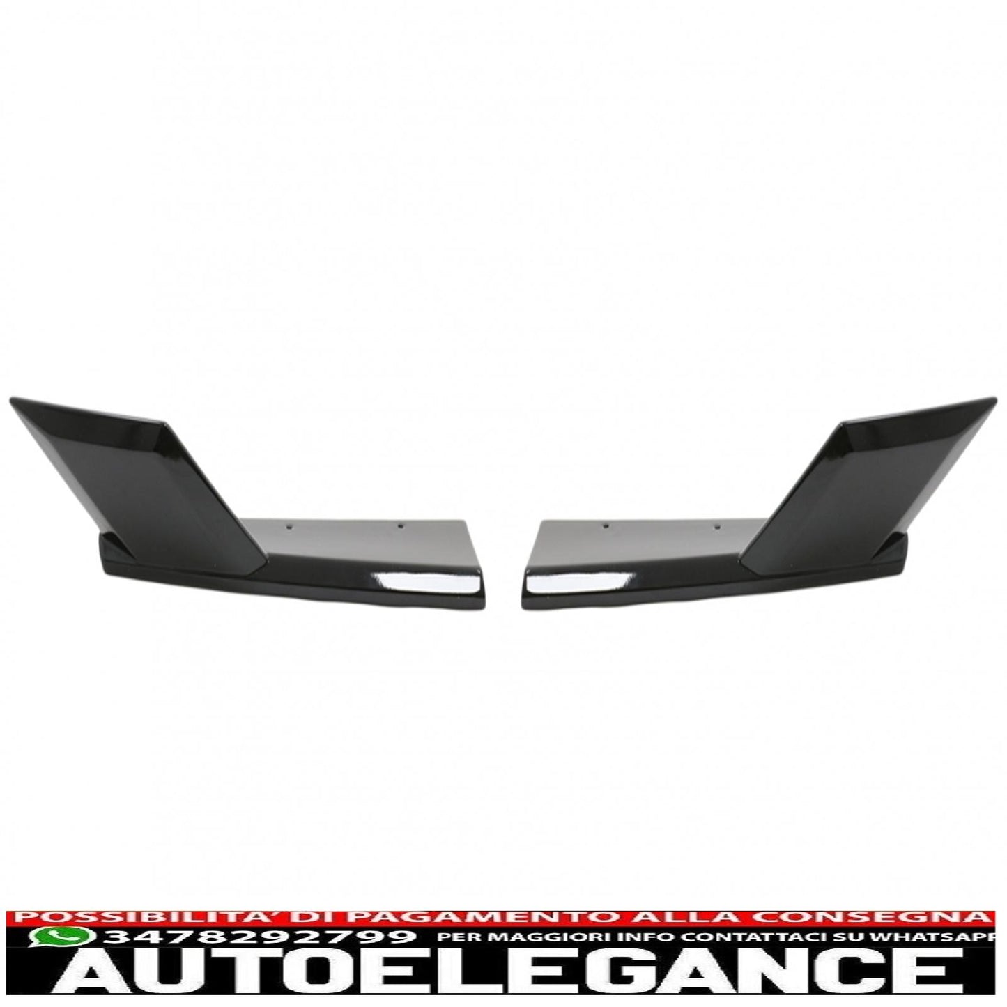 Aerodynamic body kit front bumper lip and rear splitter fit for BMW F95 X5M Competition (2018-up) piano black 