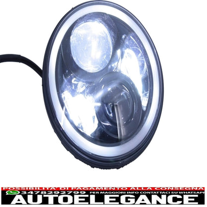 maschera spettro griglia con fari led cree angel eye e indicatore di direzione adatto per jeep wrangler rubicon jk 2007-2017