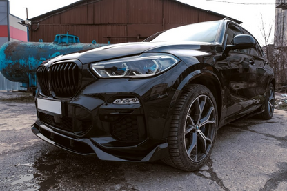 SPLITTER SUITABLE FOR BMW X5 G05 2018-2022 GLOSSY BLACK LOOK SPORTY DESIGN