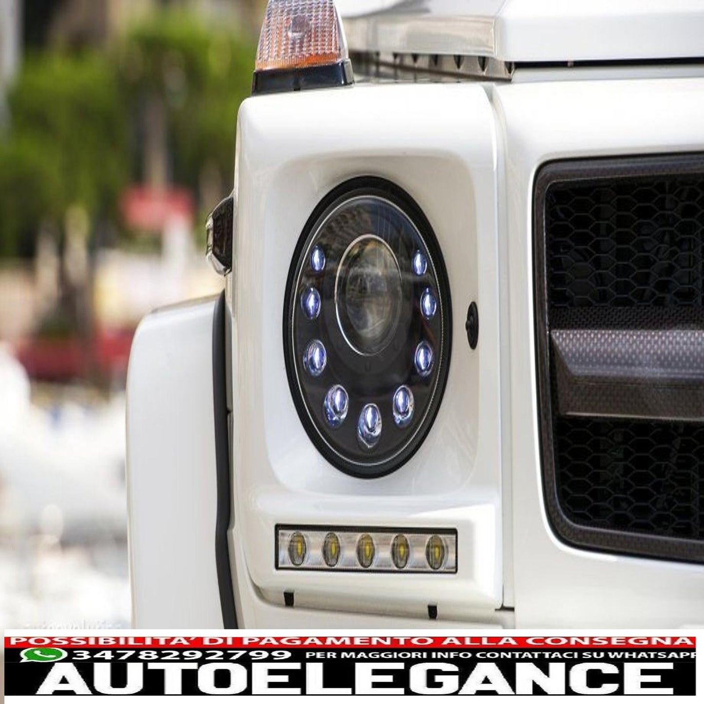 fari led adatti per mercedes classe g w463 (2005-2017) bi-xeno m-look segnale sequenziale dinamico