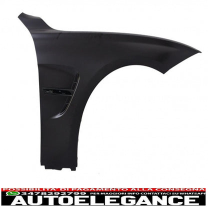 paraurti anteriore con parafanghi anteriori e minigonne laterali adatto per bmw serie 3 f30 f31 pre-lci e lci (2011-2018) design m4