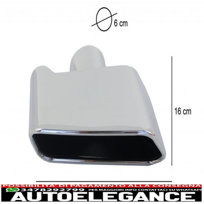 diffusore d'aria a doppia uscita con terminali di scarico adatti per bmw f10 f11 (2011-2017) sport m-performance 550i design