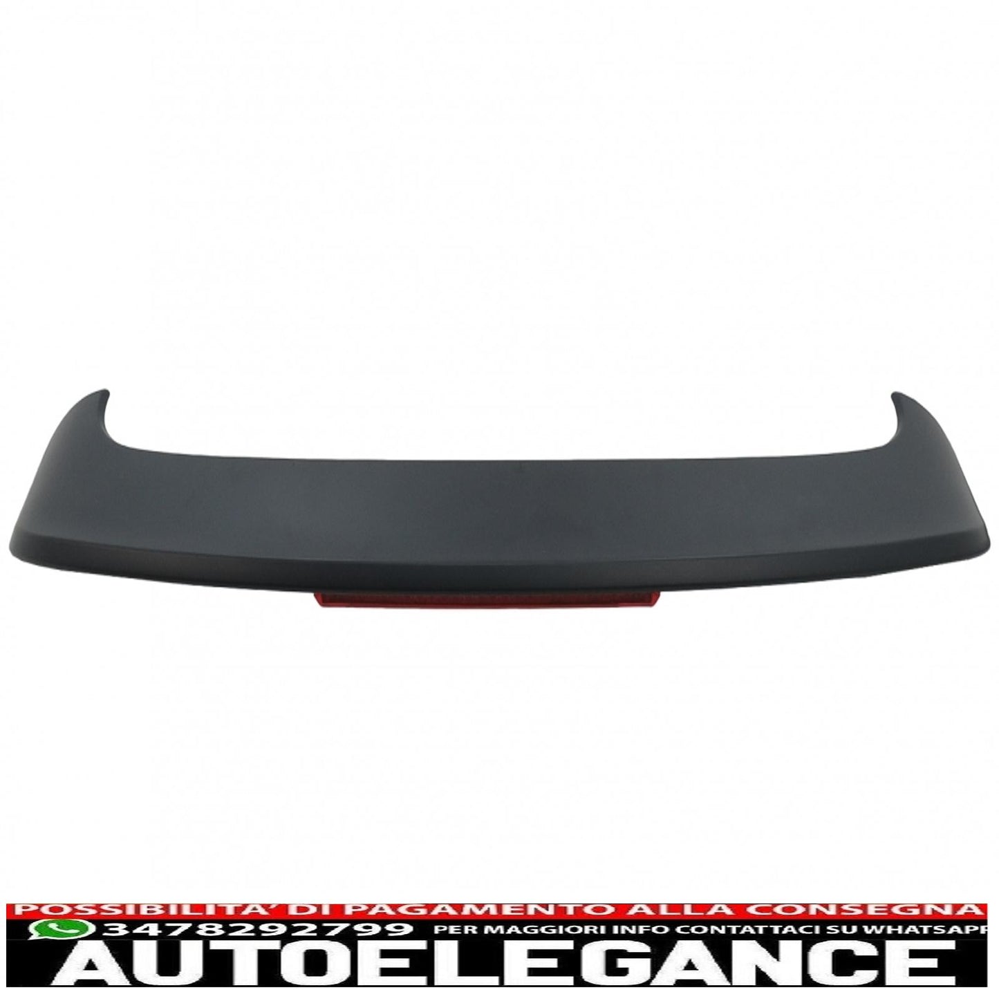 Rear bumper and roof spoiler with LED brake light suitable for vw golf 6 vi (2008-2012) gti design 
