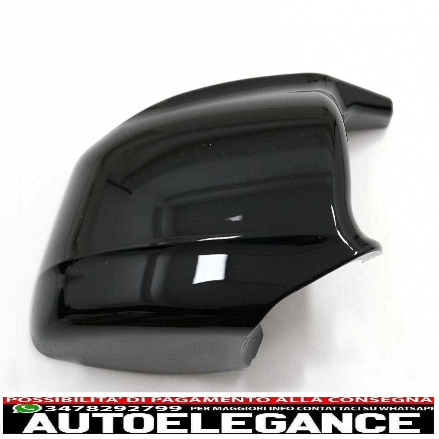 Calotte specchietti adatte per BMW Serie 5 F10 F11 F18 Non LCI (07.2010-2013) Piano Black M Design AUTOELEGANCERICAMBI
