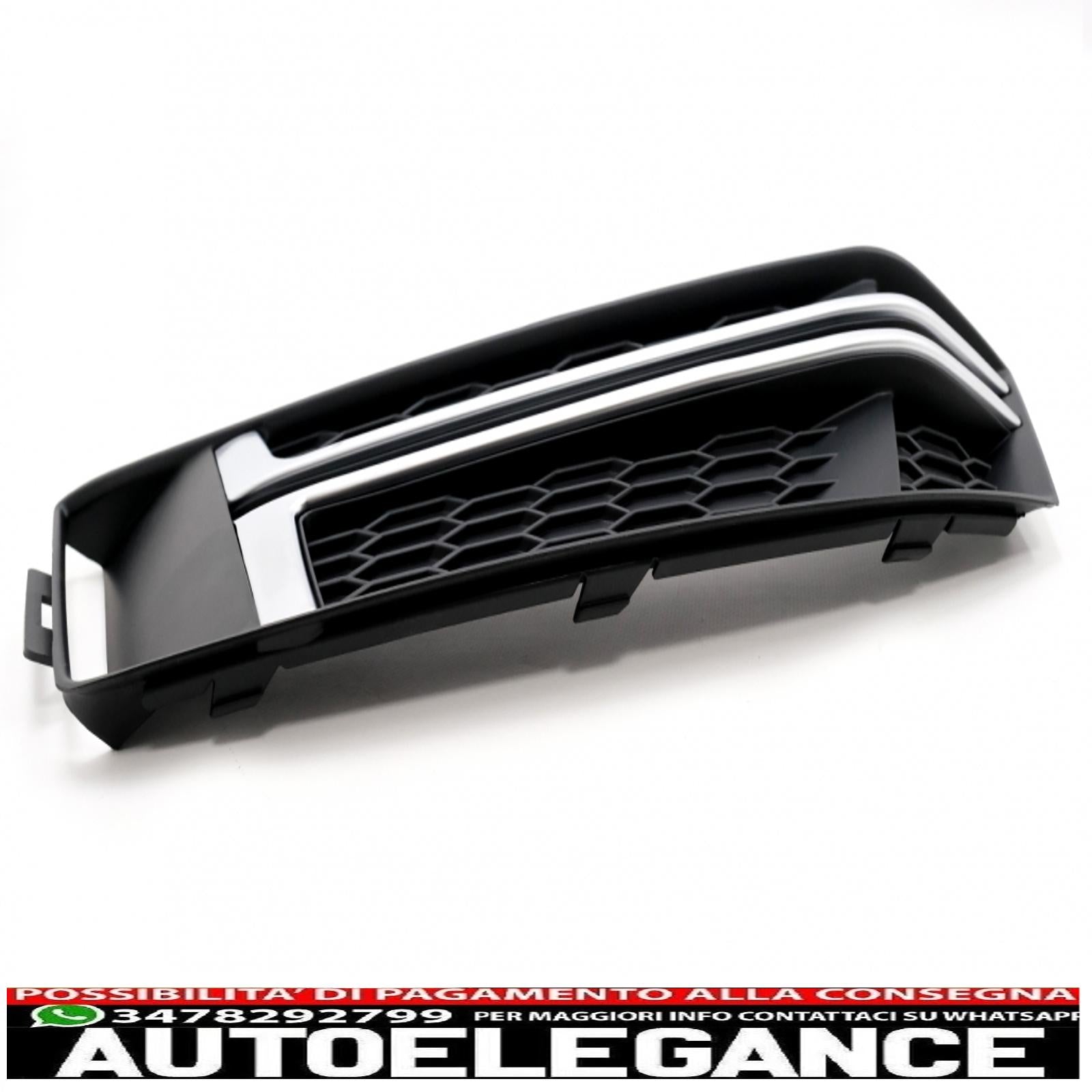 coperture inferiori della griglia del paraurti griglie laterali adatte per audi a4 b9 berlina avant (2016-2018) s-line AUTOELEGANCERICAMBI