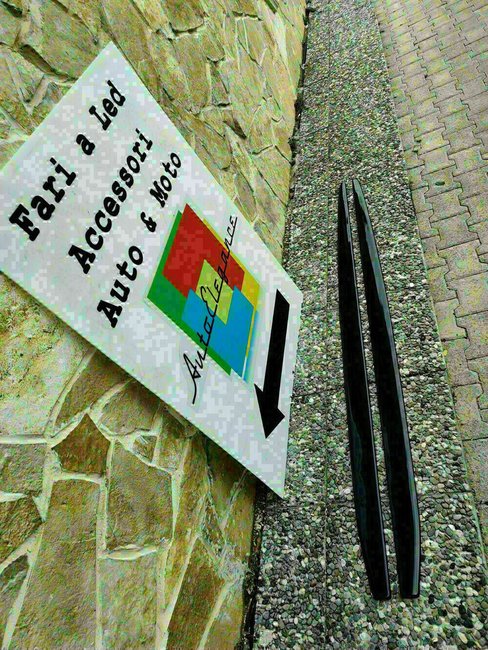 VW POLO AW1 SPOILER SPLITTER UNDER SKIRTS ABS GLOSSY BLACK -1-