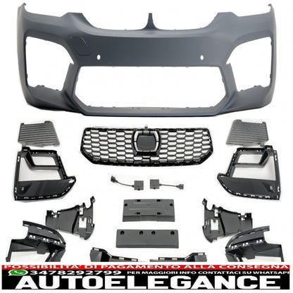 front bumper suitable for bmw 5 series g30 g31 limousine touring (2017-2019) m5 sport restyling design 