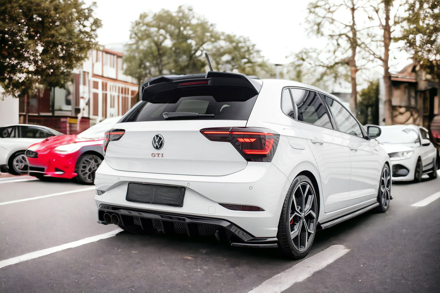 REAR SIDE SPLITTERS VOLKSWAGEN POLO GTI MK6 FACELIFT 