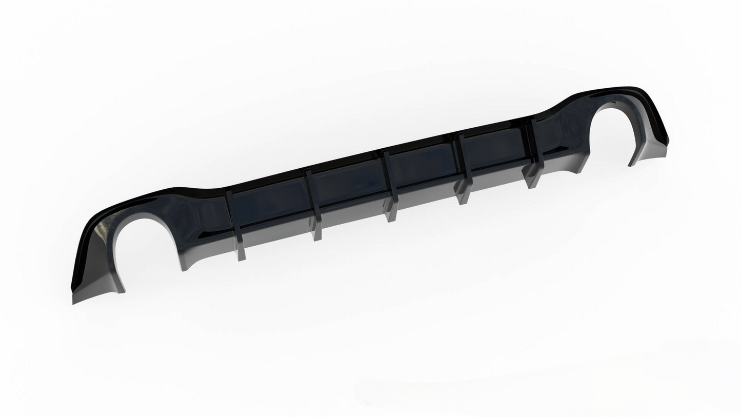 DIFFUSORE POSTERIORE ADATTO PER  V.3 VOLKSWAGEN GOLF GTI MK8