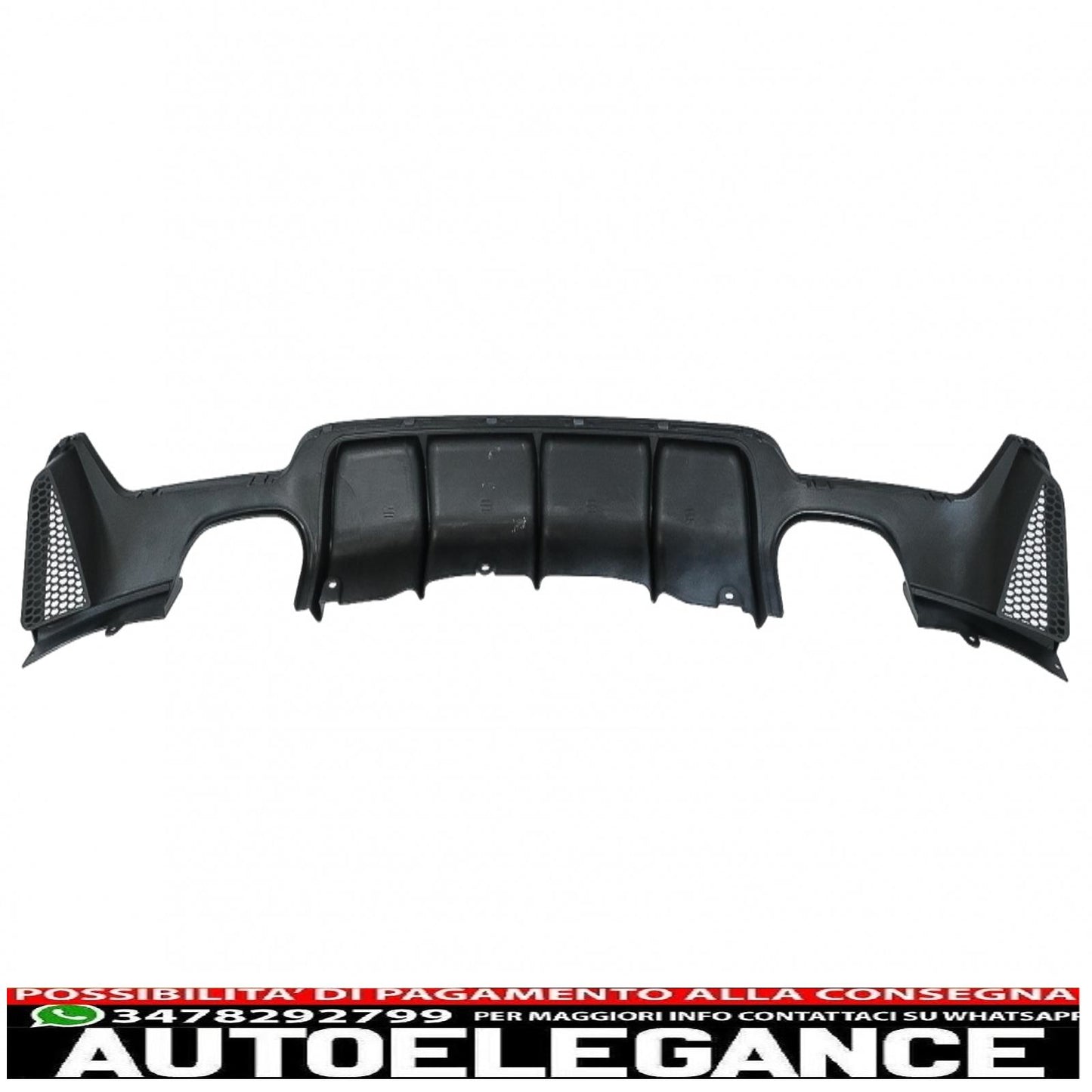 diffusore paraurti posteriore adatto per bmw serie 4 f32 f33 f36 (2013-2019) coupe cabrio m design doppia doppia uscita