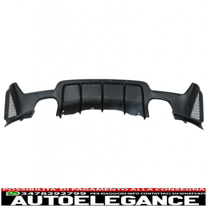 diffusore paraurti posteriore adatto per bmw serie 4 f32 f33 f36 (2013-2019) coupe cabrio m design doppia doppia uscita