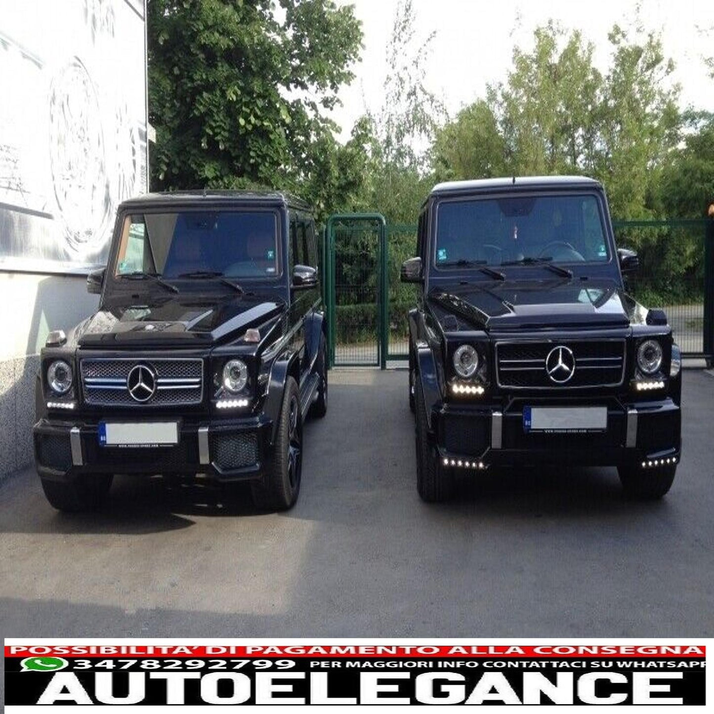 Paraurti Posteriore PDC per Mercedes Classe G W463 1989-2017 G63 G65 Design-mostra il titolo originaleTesto originaleRear Bumper PDC for Mercedes G-Class W463 1989-2017 G63 G65 Design