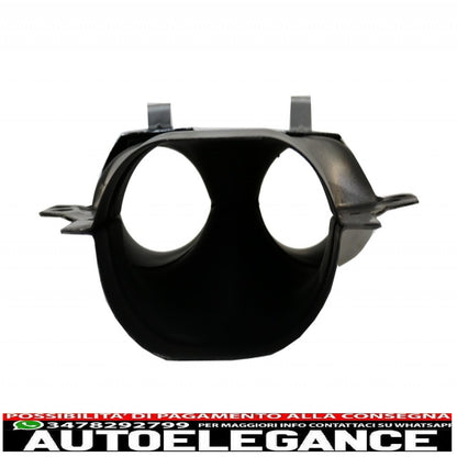 rear diffuser with exhaust tips and central grille suitable for mercedes e class c238 amg sport line (2016+) e53 design black chrome