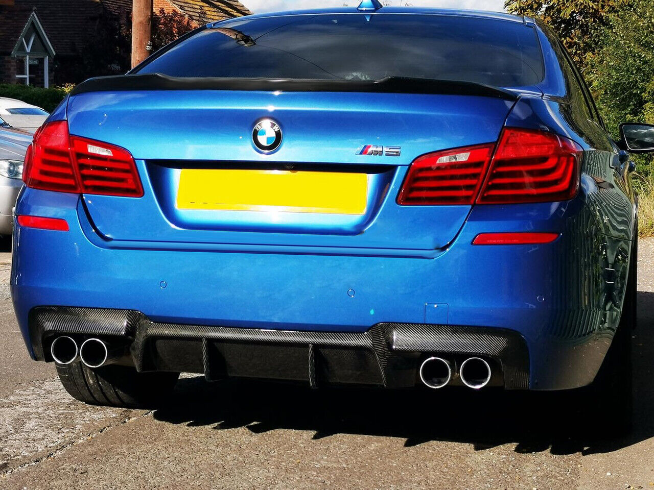 SPOILER ADATTO PER BMW SERIE 5 F10 LOOK M5 DESIGN NERO LUCIDO