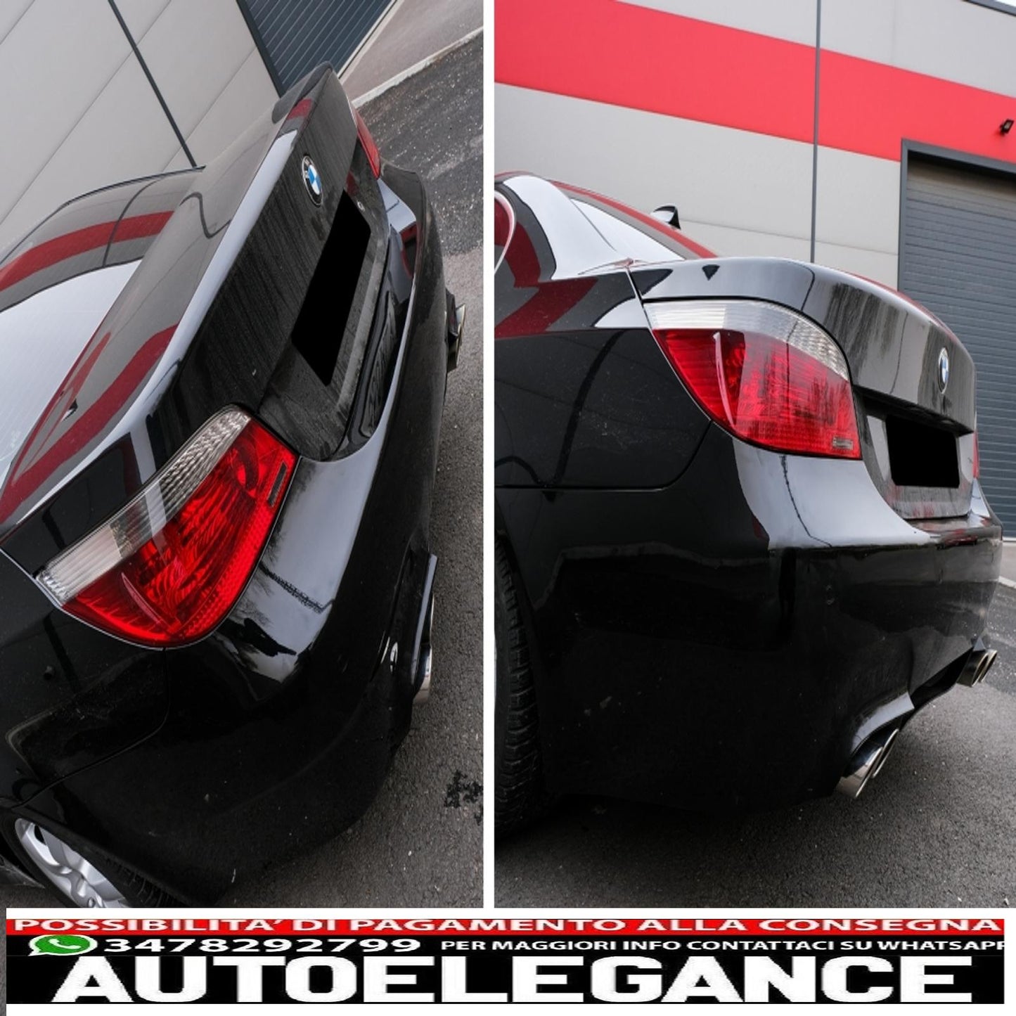 rear bumper suitable for bmw 5 series e60 lci (2007-2010) m5 design with pdc