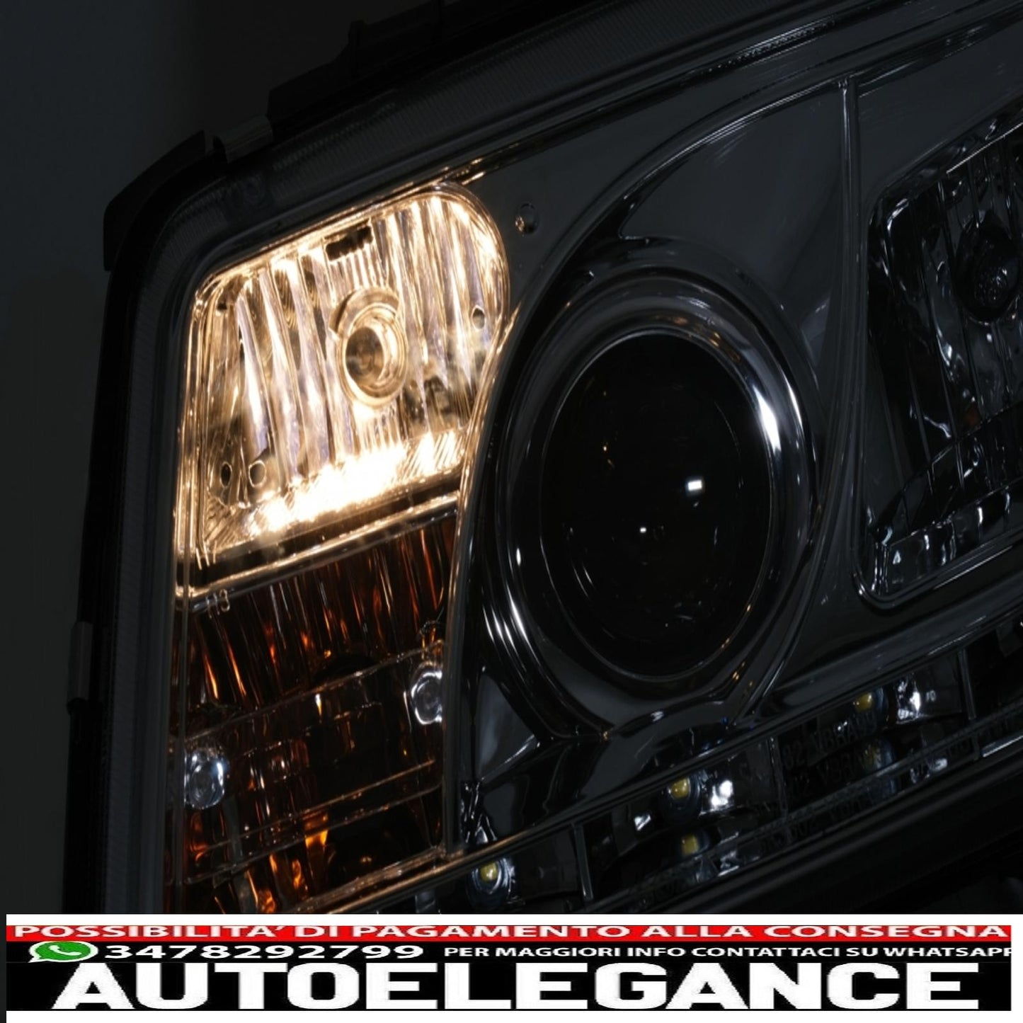 daytime running lights suitable for vw bora (09.1998-05.2005) chrome 