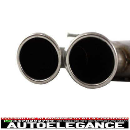 complete exhaust system suitable for audi a3 8v hatchback sportback coupe (2012-2019) s3 design 