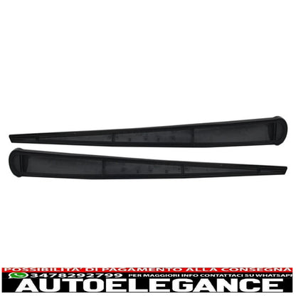 Labbro spoiler paraurti anteriore con diffusore d'aria adatto per smart fortwo 451 (2007-2014) e minigonne laterali aggiuntive