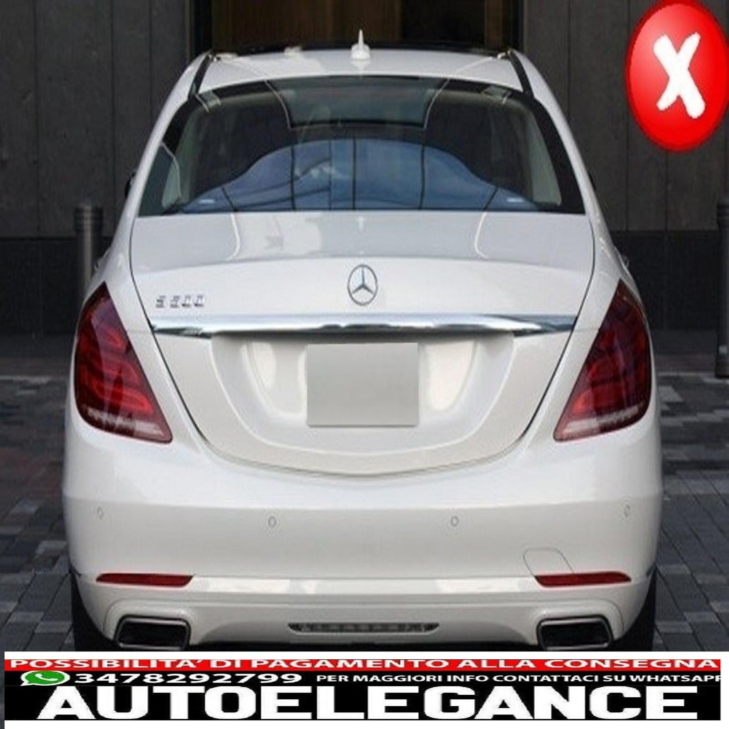 body kit suitable for mercedes s class w222 sport line package (2013-06.2017) s63 design with chrome central grille