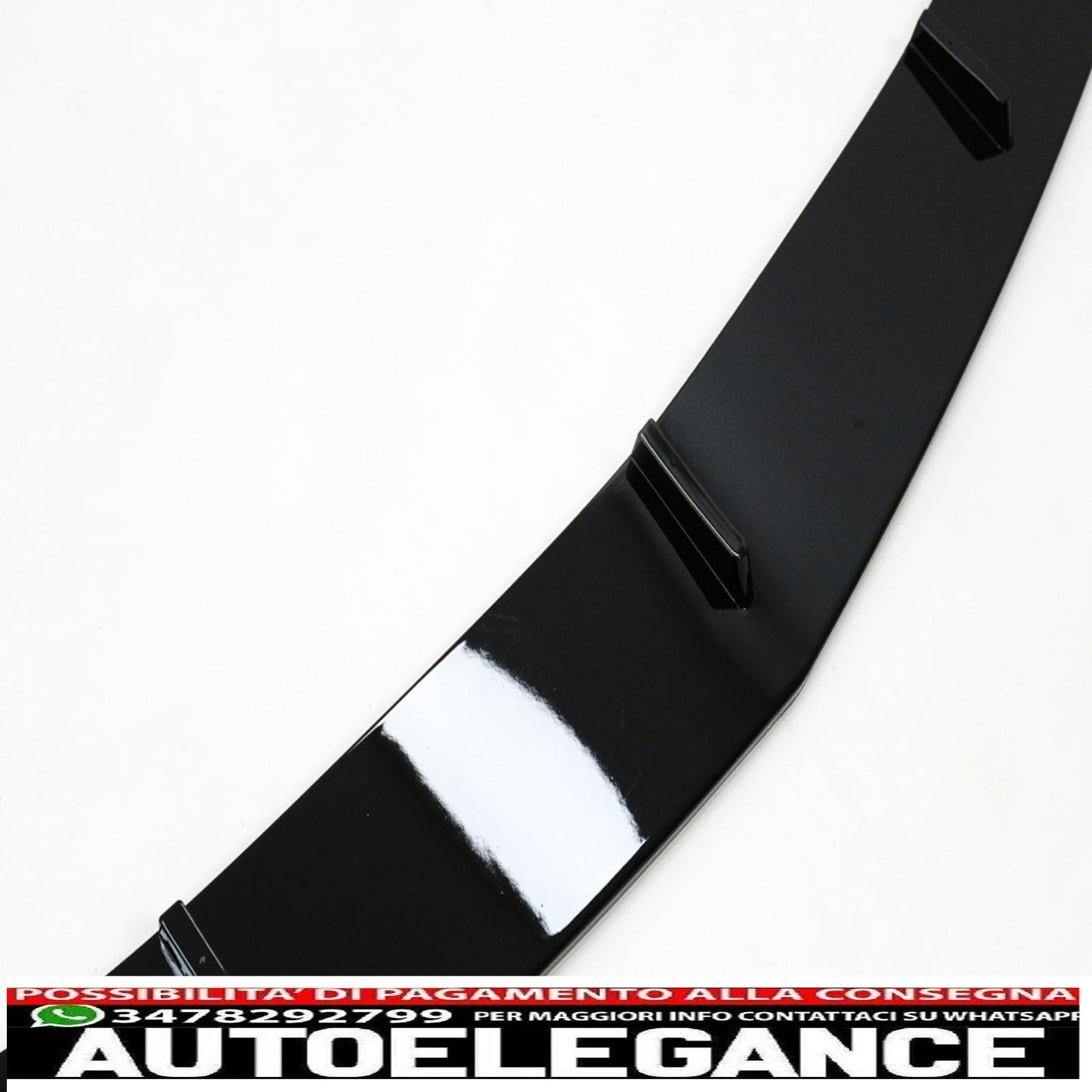 Front bumper spoiler lip suitable for mercedes a-class w177 v177 sport-line / a35 (2018-up) piano black 