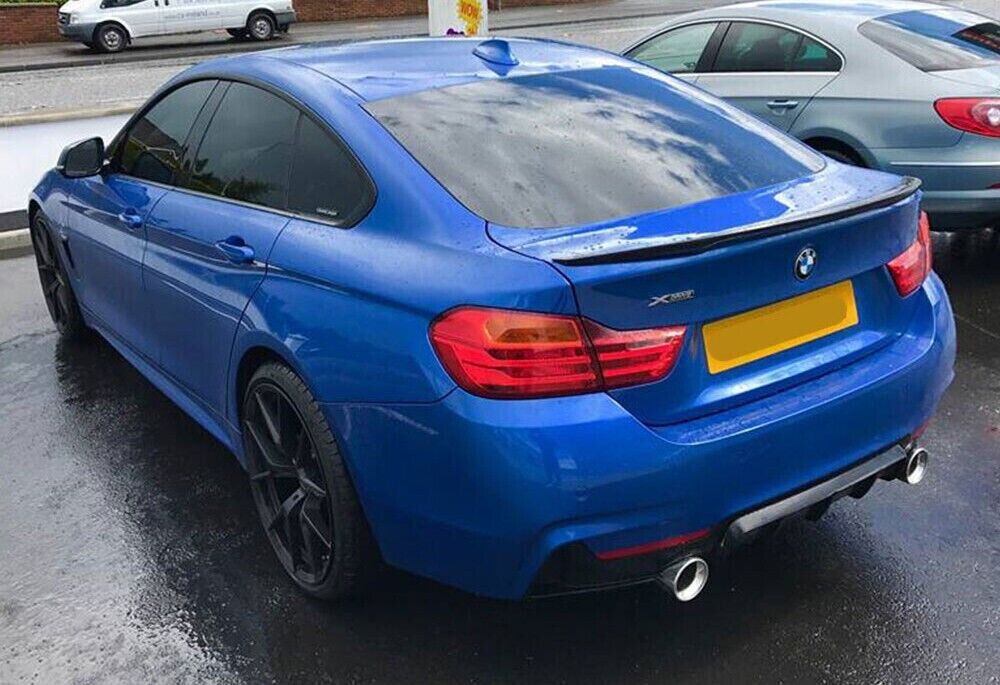 SPOILER SUITABLE FOR BMW 4 SERIES F36 GRAN COUPE MSPORT GLOSS BLACK 0171