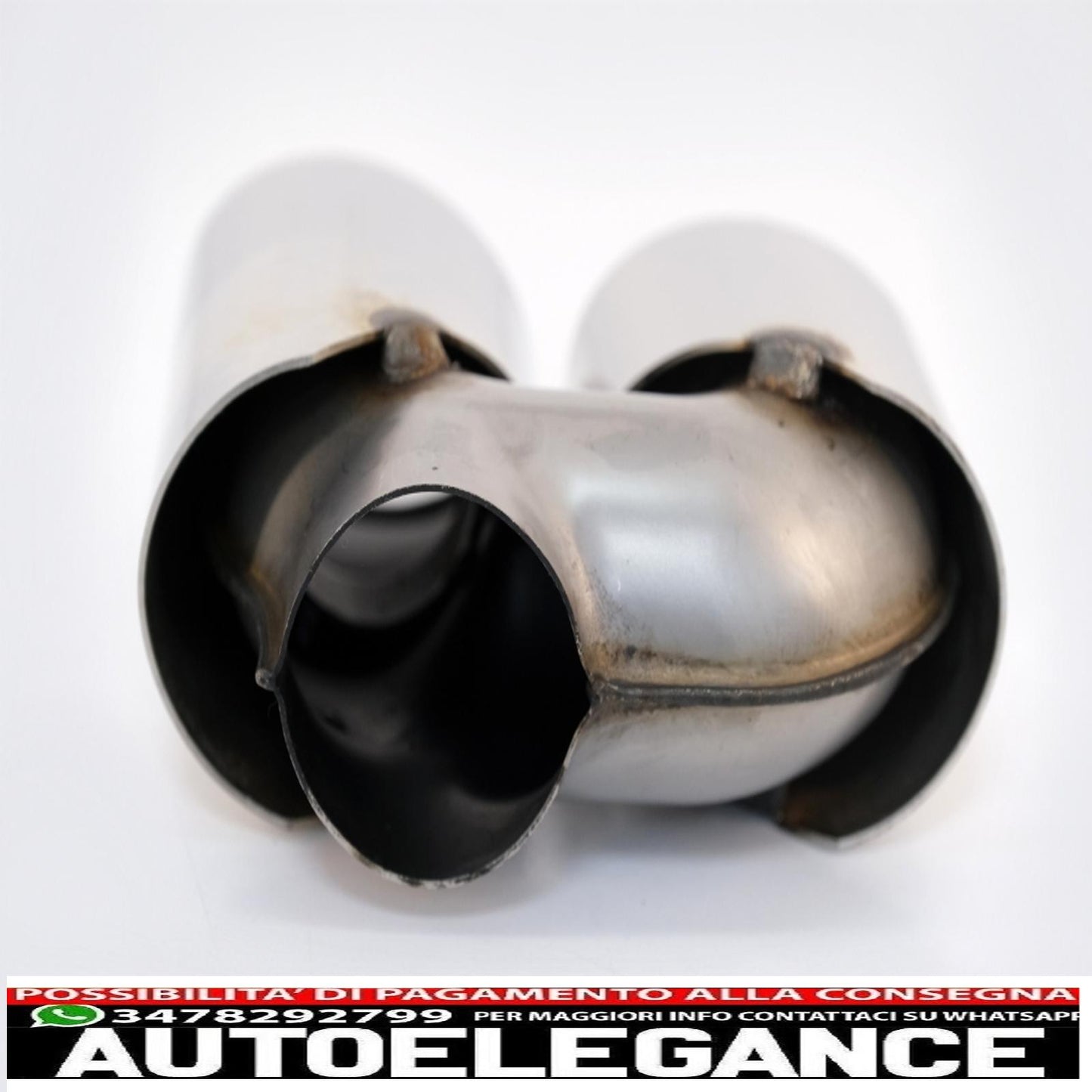 Exhaust tips exhaust tips suitable for audi q5 8r (11.2008-2016) design sq5 chrome 