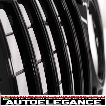 central grille suitable for mercedes gls x166 facelift (2016-2018) gtr design black 