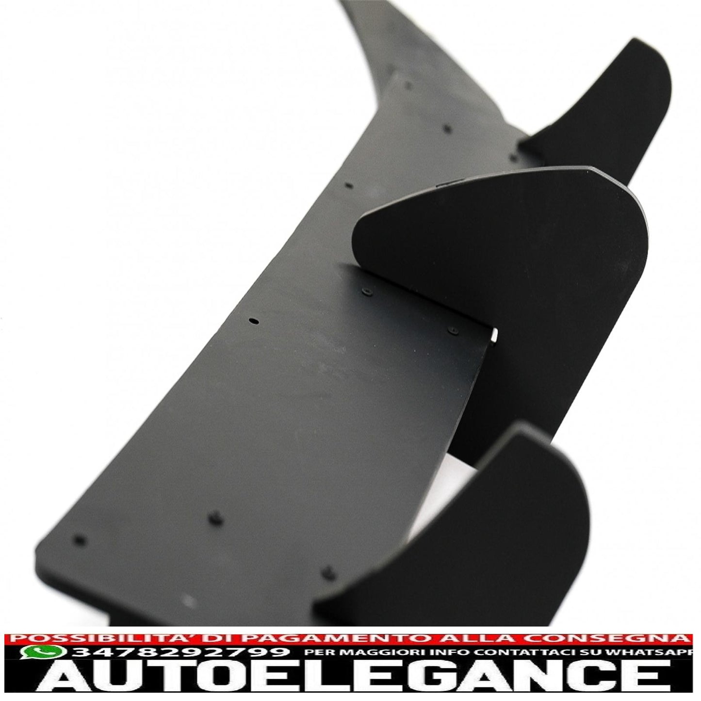 estensione paraurti posteriore per diffusore e splitter laterali adatta per vw golf 7 vii r (2013-2016)