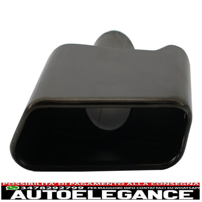 punte del silenziatore di scarico del diffusore d'aria a doppia uscita edizione nera sport m-tech 550i design adatto per bmw serie 5 f10 f11 (2011-2017)