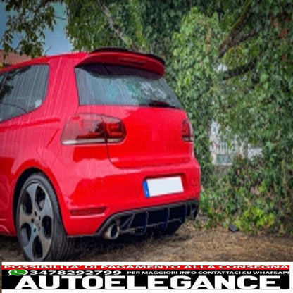 Additional roof spoiler on the wing suitable for vw golf 6 gti/r mk6 hatchback (2008-2012)