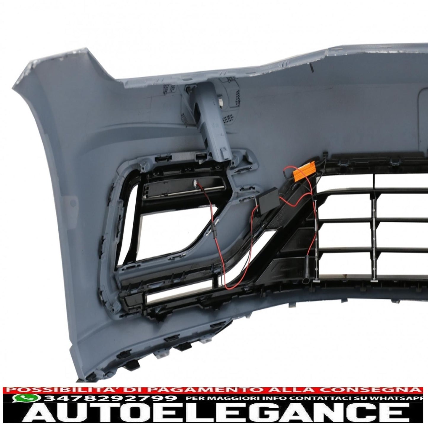 front bumper with led daytime running lights suitable for vw golf 7.5 (2017-2020) r design