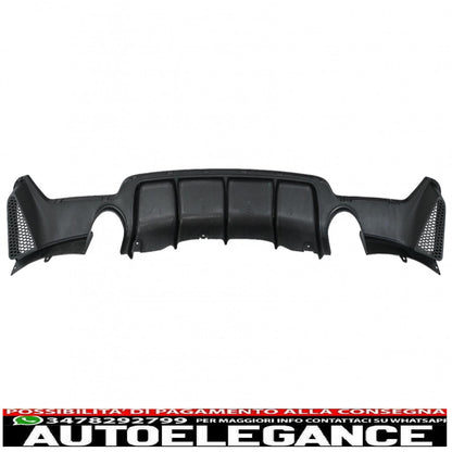 diffusore paraurti posteriore adatto per bmw serie 4 f32 f33 f36 (2013-2019) coupe cabrio m design doppia uscita singola
