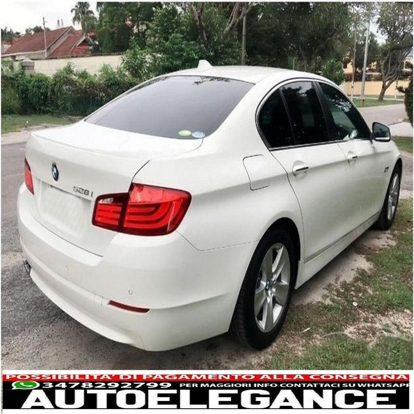 m performance led rear lights suitable for bmw 5 series f10 (2011-2017) transparent red lci design