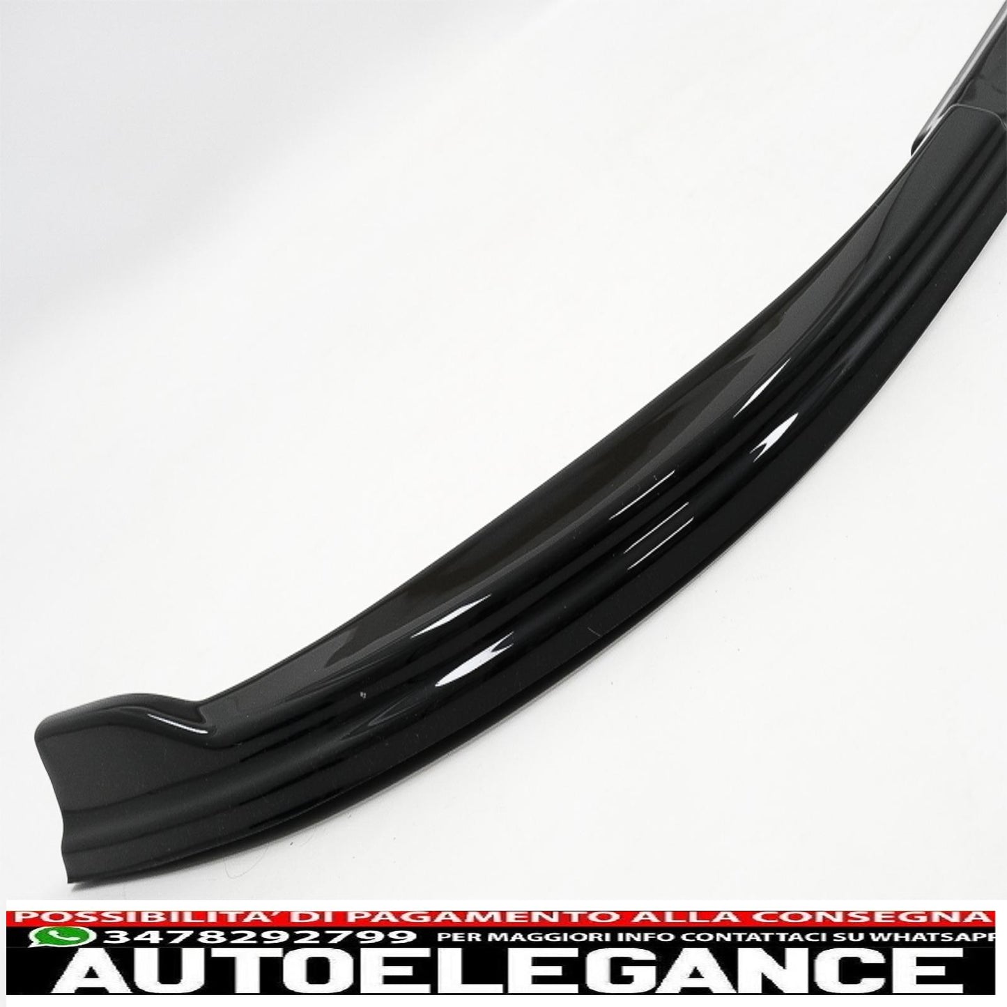 Front Bumper Lip Extension Spoiler Fit For VW Golf 8 (2020 Onwards) Standard Piano Black