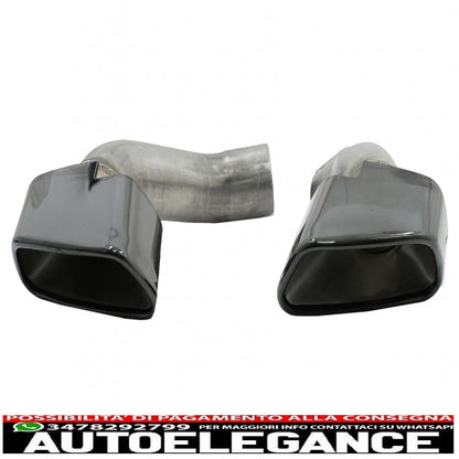 Diffusore mantovana per paraurti posteriore con terminali di scarico quadrati adatto per BMW X5 F15 (2013-2018) design m-tech V8 per paraurti posteriore standard edizione grigio scuro