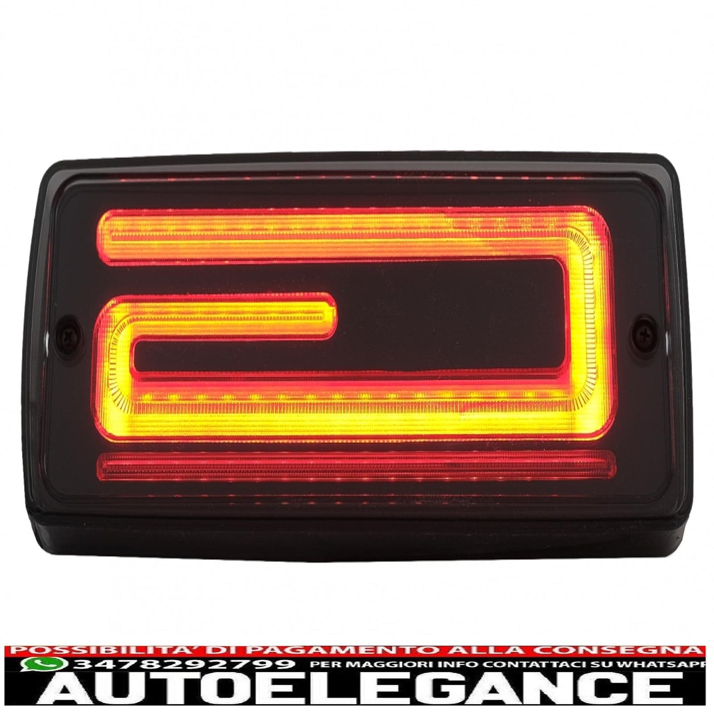 led rear lights light bar suitable for mercedes g class w463 (2008-2017) restyling 2018 dynamic design sequential cornering lights dynamic start smoke
