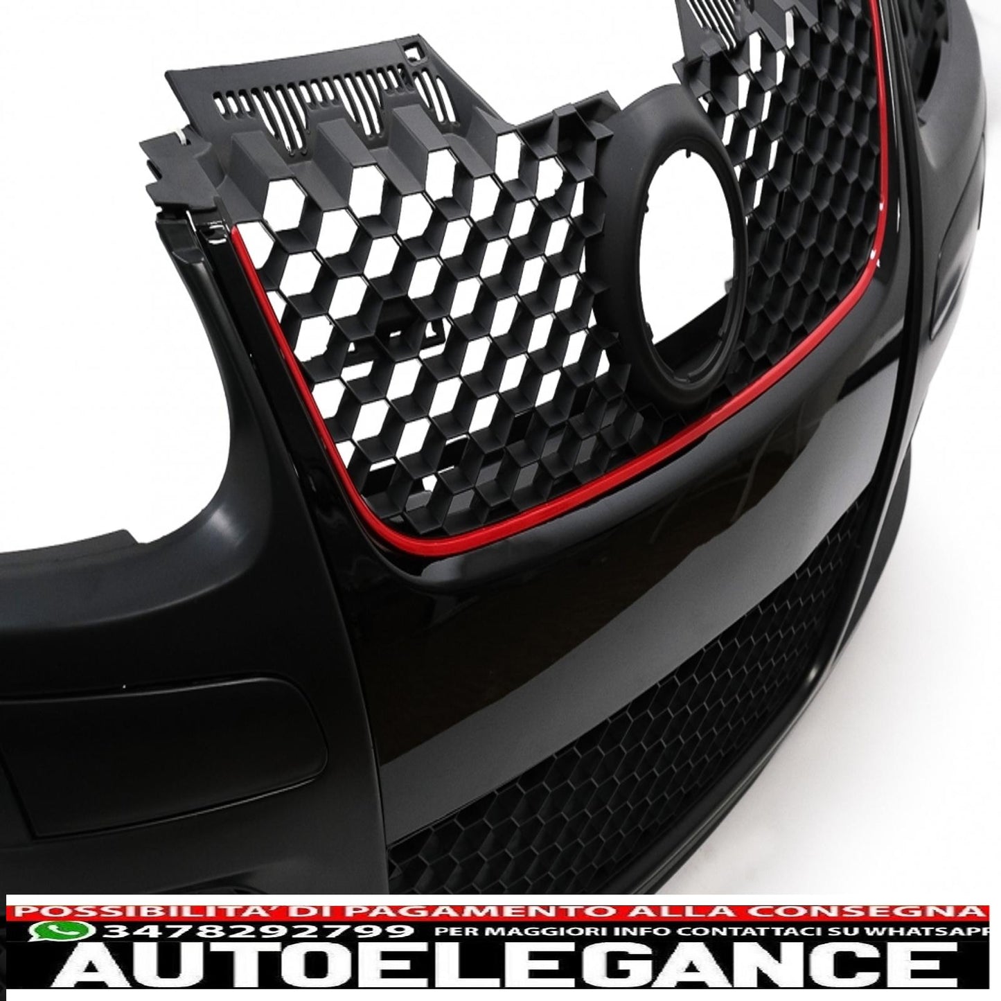 Front bumper suitable for vw golf v 5 mk5 (2003-2007) gti design with xenon look headlights right hand drive 
