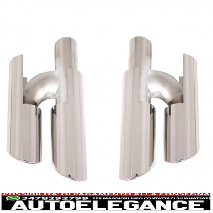 paraurti anteriore con terminali di scarico adatto per porsche 970 panamera (2010-2013) design turbo/gts