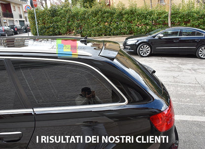 SPOILER TETTO ADATTO PER AUDI A6 C6 4F 2004-2011 LOOK S6 GREZZO