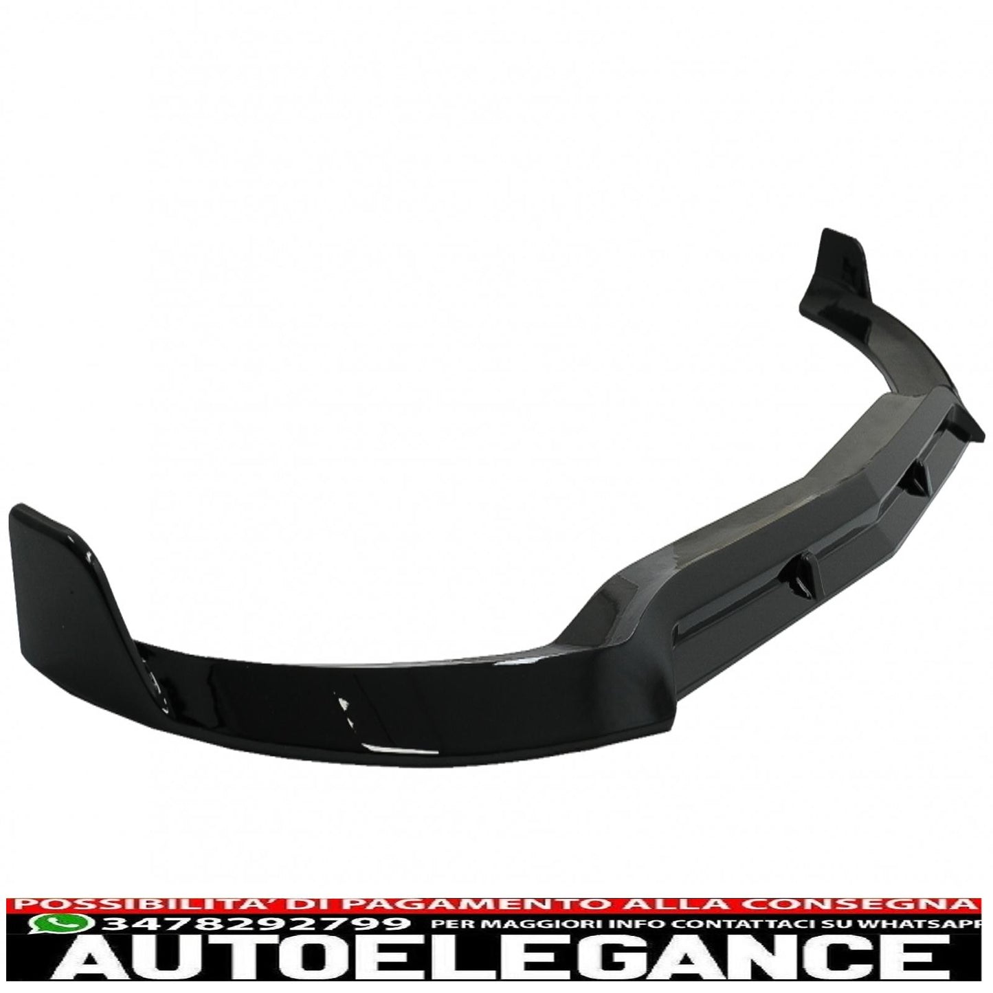 Front bumper lip suitable for mercedes c class w205 sedan s205 t-modell a205 cabriolet c205 coupe (2014-2019) sport line piano black