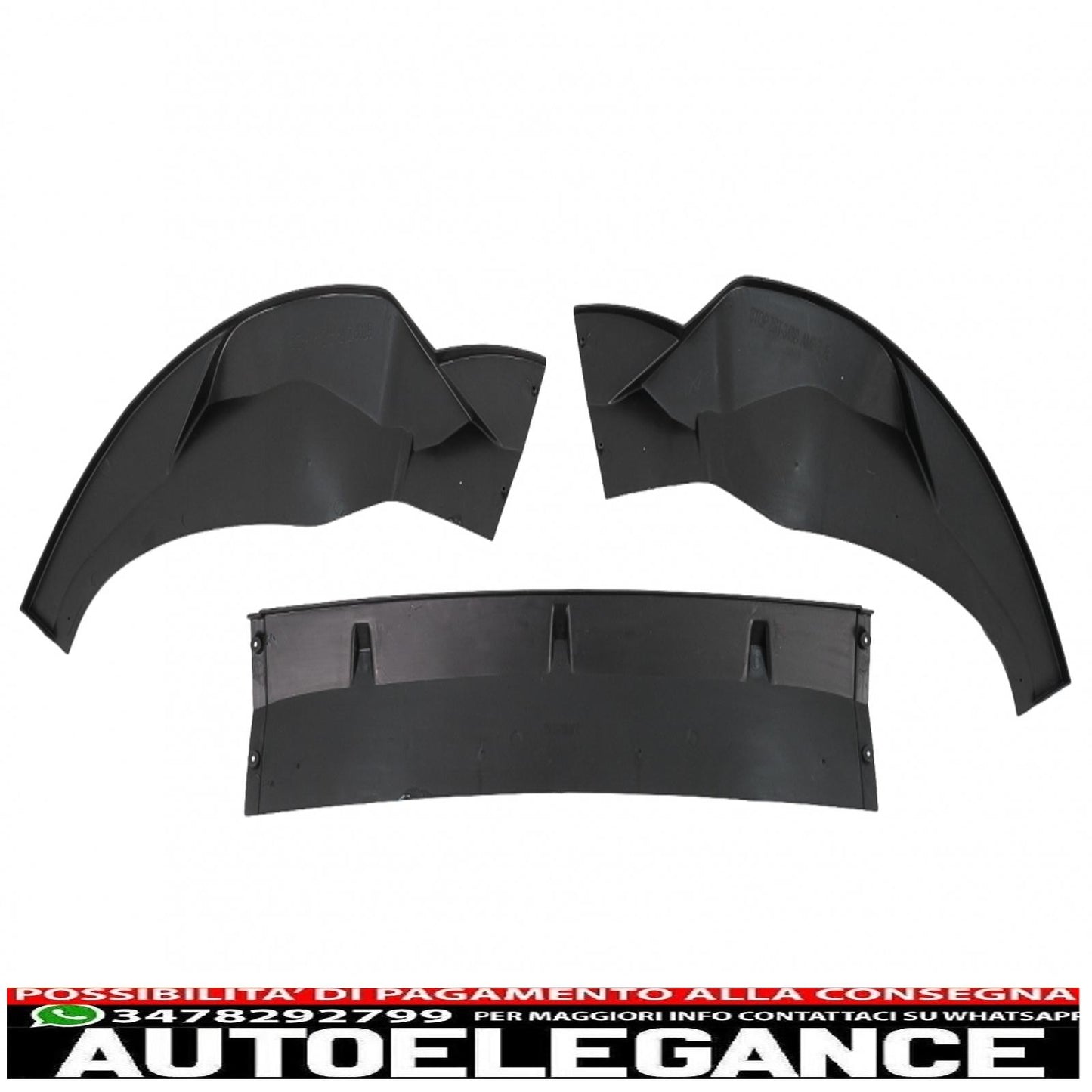 Front Bumper Spoiler Lip Fit For BMW X3 G01 X4 G02 (2018-2020) M Sport Piano Black 