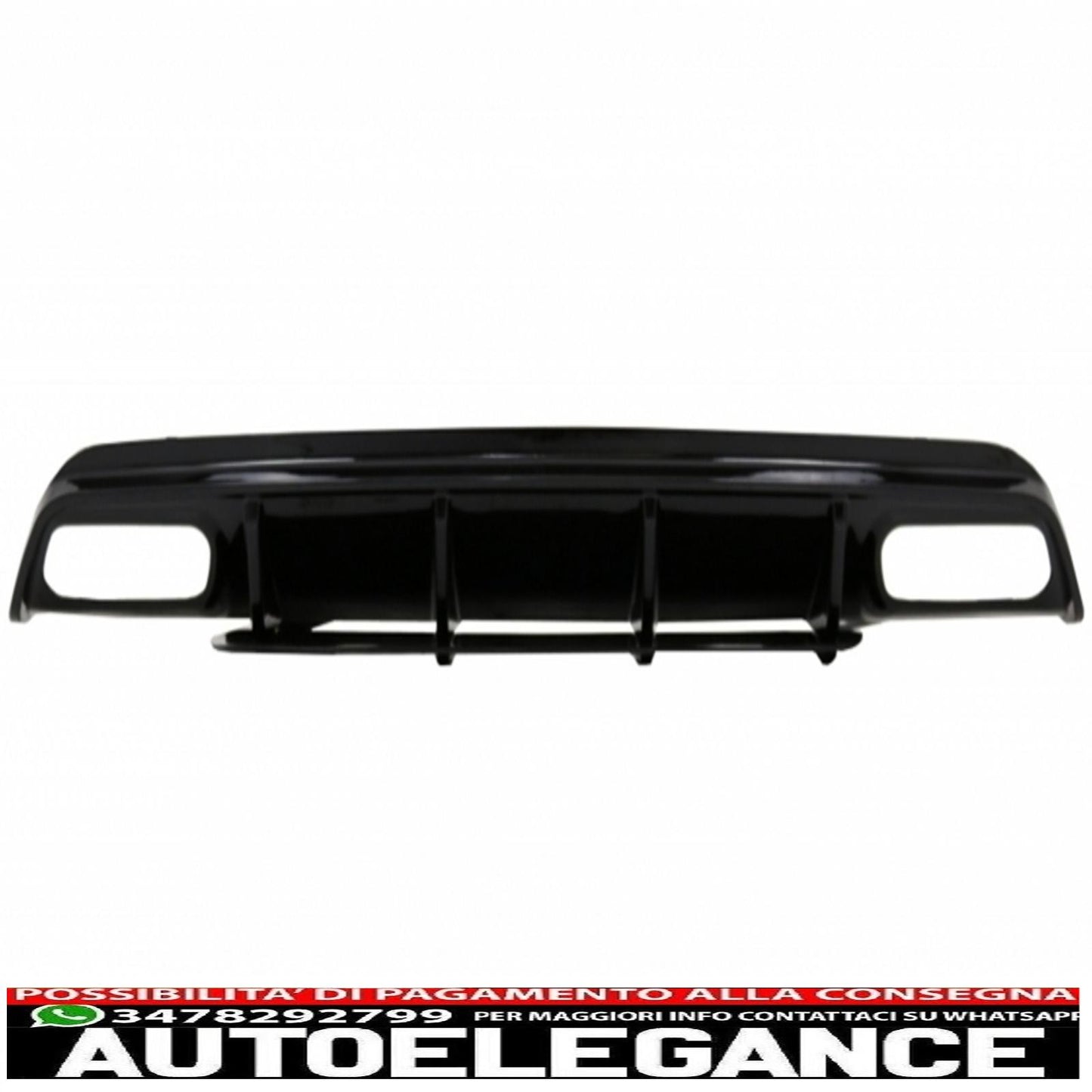 diffusore posteriore black edition con finali marmitta adatto per mercedes classe a w176 (2015-2018) e splitter paraurti anteriore alette aero a45 design restyling