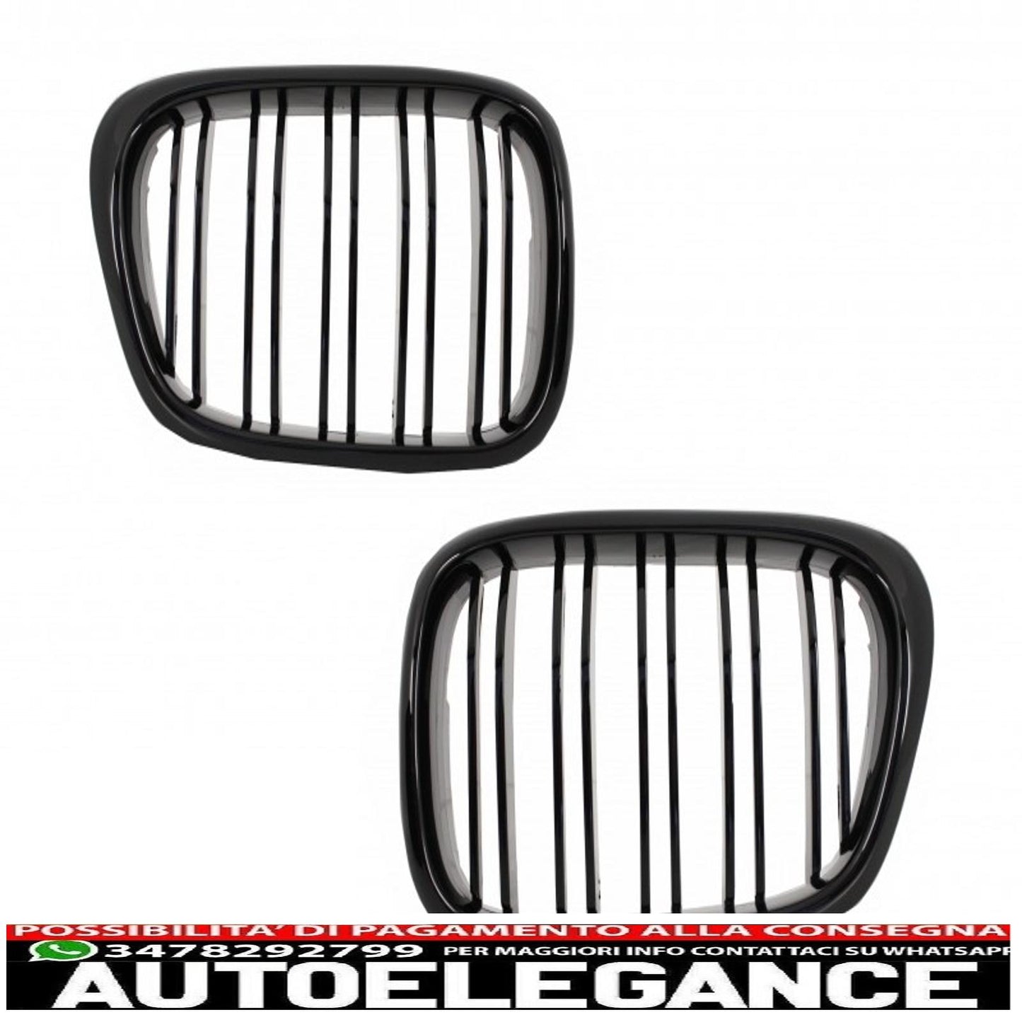 body kit suitable for bmw 5 series e39 (1997-2003) m5 design with central grille piano black 